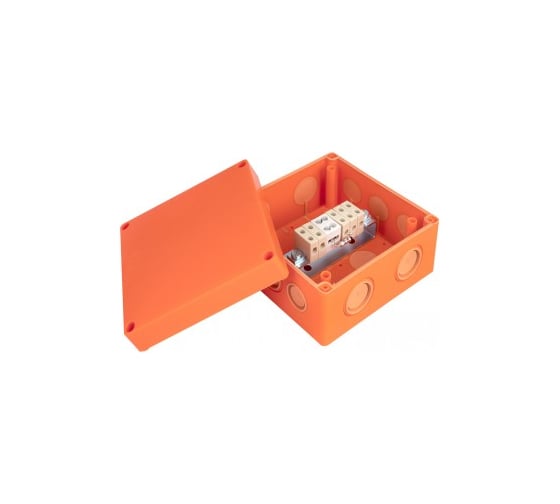 Коробка распаечная EKF огнестойкая, 126x126x74мм, 5 кк/1,5-6мм, SQ plc-kmrf-126-506