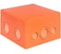 Коробка распаечная EKF огнестойкая, 126x126x74мм, 5 кк/1,5-6мм, SQ plc-kmrf-126-506 1