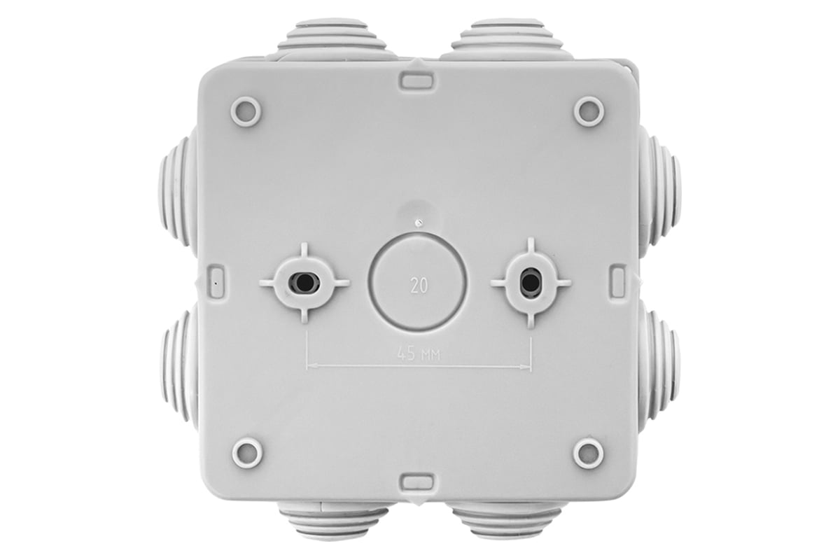 Распаечная наружная коробка с крышкой EKF КМР-030-031 PROxima 7 вводов ...