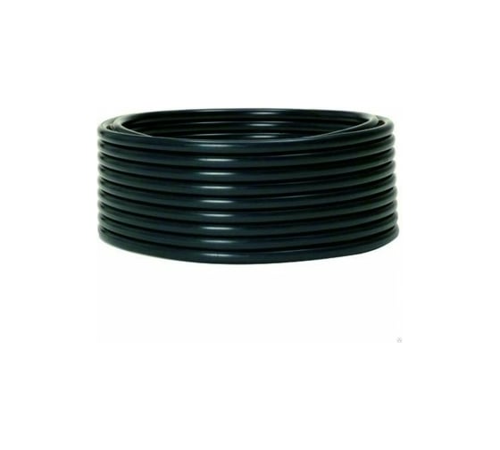 Труба EKF гладкая, жесткая, ПНД, черная, d25мм, 100м, tpndg-25