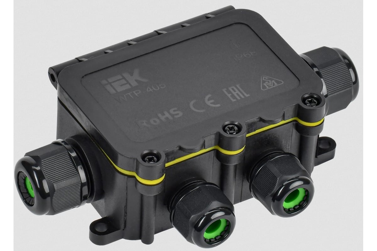 Распределительная герметичная коробка IEK wtp-405 6 вводов ip68 UWB10-X ...
