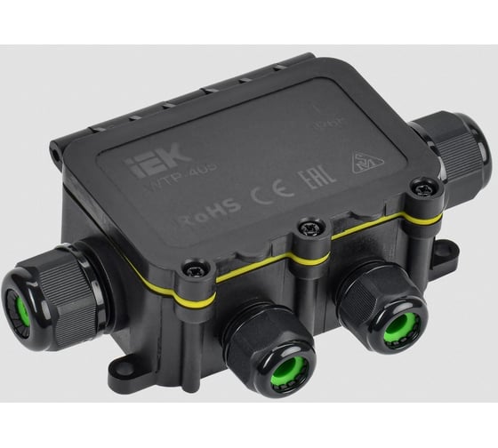 Распределительная герметичная коробка IEK wtp-405 6 вводов ip68 UWB10-X-450-41-06-68