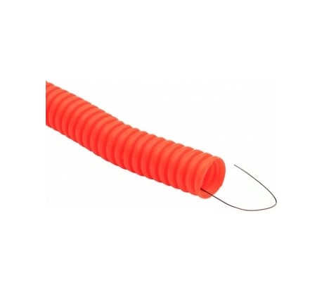 Гофрированная труба EKF ПНД Plast с зондом d20мм 100м. оранжевая PROxima tpnd-20-o