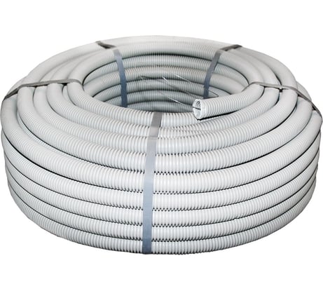 Гофрированная труба EKF ПВХ Plast с зондом d20мм 50м. PROxima tg-z-20-50m