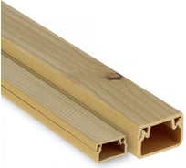 Кабельный канал EKF 12х12 60 шт по 2 м, светлое дерево kk-12-12w