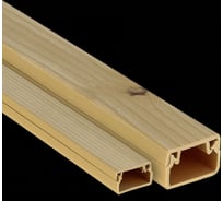 Кабель-канал EKF 40x25 светлое дерево 24м kk-40-25w