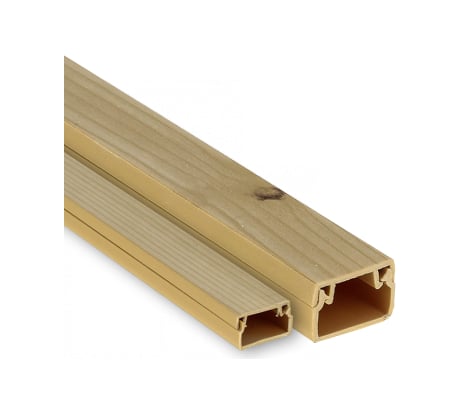 Кабель-канал EKF 40x16 светлое дерево 15 шт по 2 м kk-40-16w