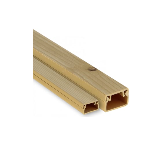 Кабель-канал EKF 40x16 светлое дерево 15 шт по 2 м kk-40-16w