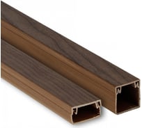 Кабель-канал EKF 25x25 темное дерево 16 шт по 2 м kk-25-25d