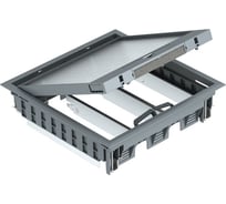 Универсальный лючок OBO Bettermann GES9-3B U 12xModul45 полиамид, черный 7405079