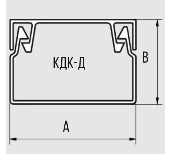 Кабель-канал Bylectrica 40x25 (ПВХ) (2м.) КДК-Д 40х25 2м