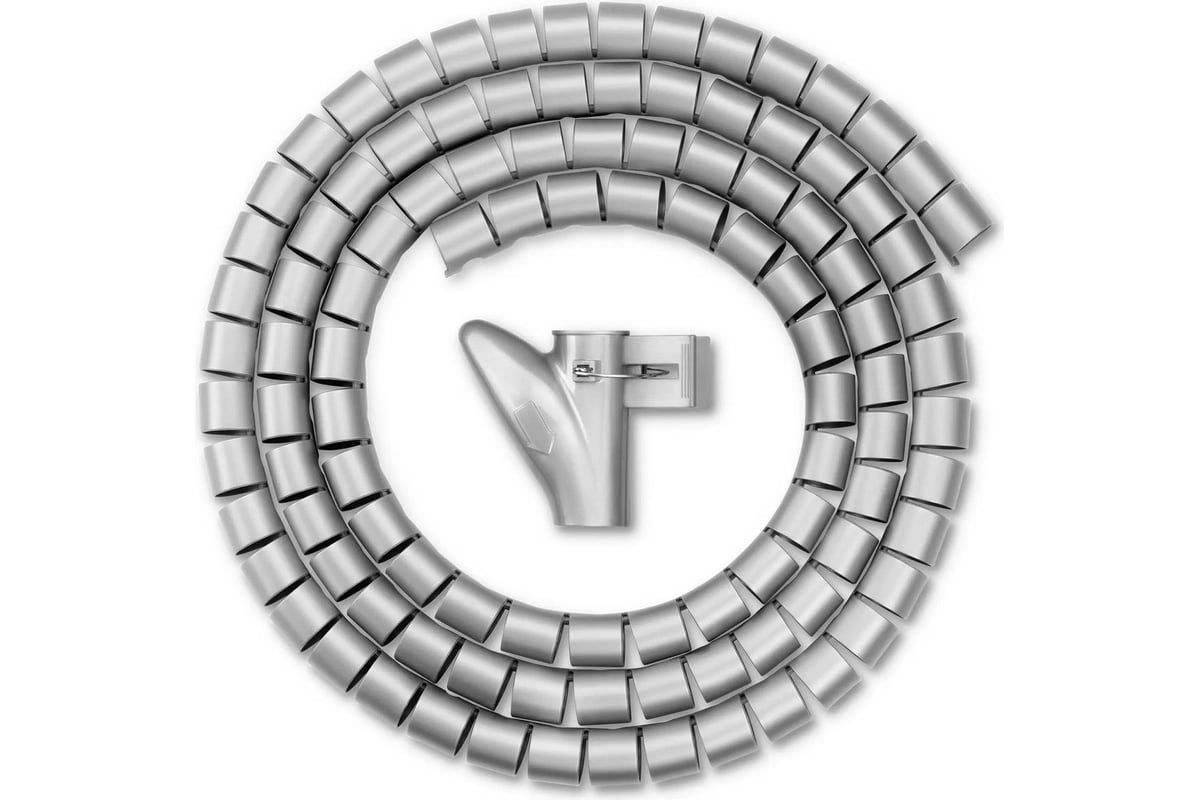 Кабельный органайзер BURO BHP CG22S Spiral Hose 20x2000mm, Silver ...