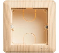 1-ая подъемная коробка Systeme Electric Wessen 59 сосна для наружного монтажа с рамкой KP-152-78