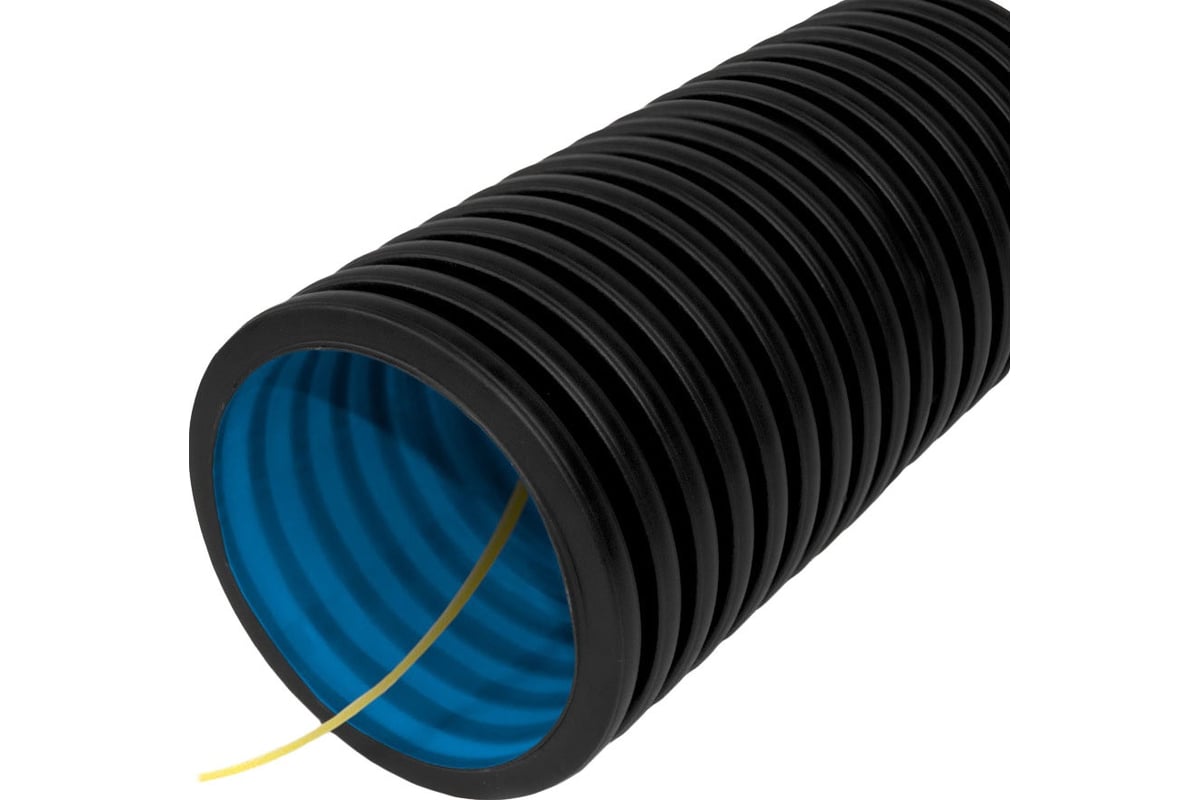 Гофрированная труба Промрукав двустенная ПНД гибкая тип 450 SN6 стойкая к  ультрафиолету не распространяющая горение с/з черная д200 35м PR15.0204 -  выгодная цена, отзывы, характеристики, фото - купить в Москве и РФ