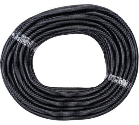 Автомобильная гофрированная труба REXANT ППНг d 11,5 мм, разрезная негорючая бухта 50 м/уп. 16-1075