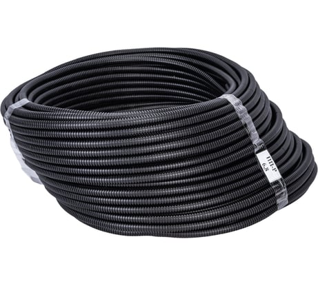 Автомобильная гофрированная труба REXANT ПП 6,8 мм, разрезная бухта 50 м/уп. 16-1051