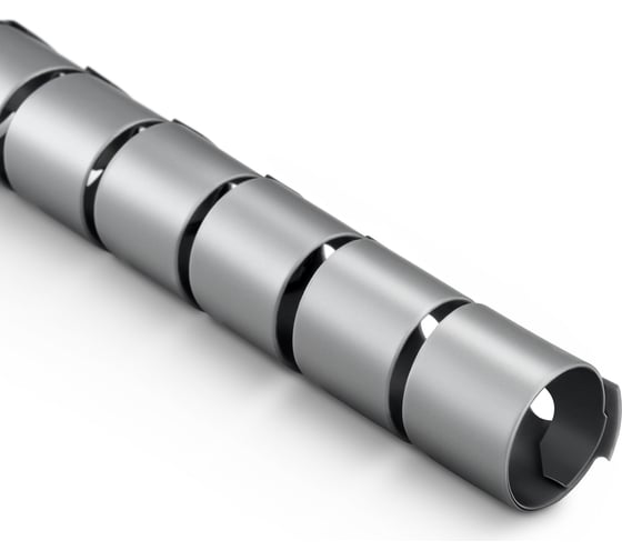 Кабельный органайзер BURO BHP CG252S Spiral Hose 25x2000mm Silver 1175269