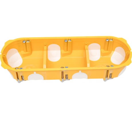 Установочная приборная коробка огнестойкая (подрозетник) KOPOS герметичная трехместная KPL 64-40 Electro 68x209x40 для пустотелых, гипсокартонных и деревянных стен IP30 KPL 64-40 / 3LD_NA KPL 64-40/3LD_NA