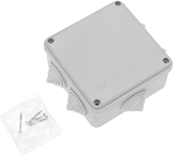 Распаечная коробка REXANT ОУ, 100x100x50, винт IP44 28-3058
