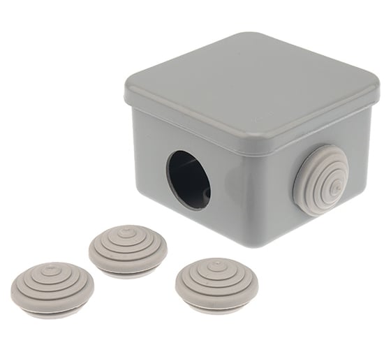 Распаечная коробка REXANT ОУ, 65x65x50, IP54 УПрк 65*65/45.2.3 28-3055