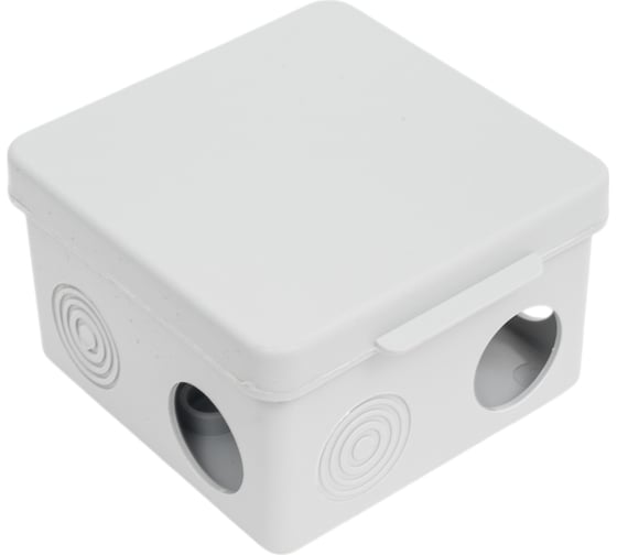 Коробка распределительная GENERICA КМ 80x80x50мм о/к IP54 4 ввода (7035) UKO31-080-080-050-K03-54G