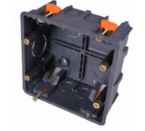 Установочная квадратная коробка-подрозетник PlastElectro для полых стен РЕ 030 043