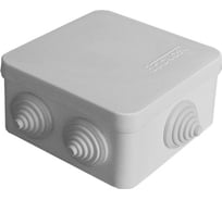 Распределительная коробка Epplast ОП 84x84x45 мм, серая, 7 выходов, 3 гермоввода, IP 54, 120072