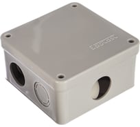 Распределительная коробка Epplast ОП 105x105x56 мм, серая, 7 выходов, 4 гермоввода, IP 54, 110042