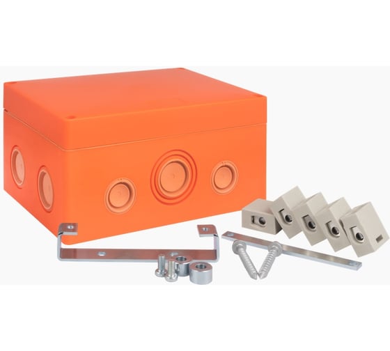 Распаечная огнестойкая коробка EKF 176x126x74 5 кк/1,5-16мм SQplc-kmrf-176-516