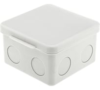 Распределительная коробка GUSI ELECTRIC 80х80х55 без отверстий 3 муфты, IP54, ОП, серый С3В80 Евро