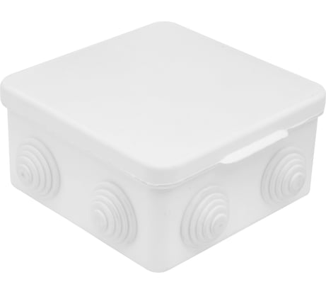 Распределительная коробка GUSI ELECTRIC 100х100х55 8 муфтами д26, IP54, ОП, белый С3В108 Б Евро