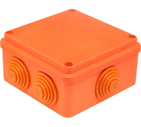 Распределительная коробка GUSI ELECTRIC 100х100х50 6 муфт д32, крышка на винтах, IP55, ОП С3В106 Нг Евро