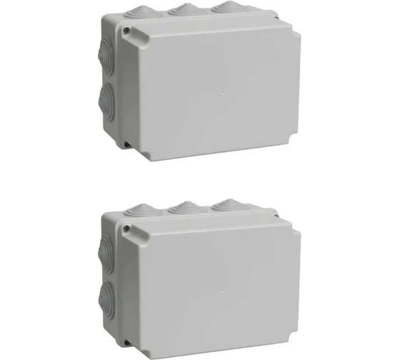 Клеммная коробка IEK, 190x140x120, IP55, КМ41246, ИЭК, белая UKO10-190-140-120-K41-55