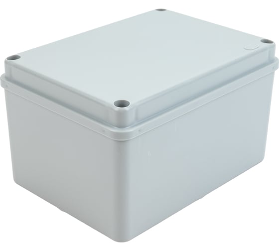 Распаечная коробка IEK открытой проводки,150x110x85, IP44, RAL7035, гладкие стенки, КМ41261 UKO11-150-110-085-K41-44