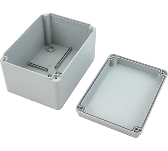 Распаечная коробка IEK открытой проводки,150x110x85, IP44, RAL7035, гладкие стенки, КМ41261 UKO11-150-110-085-K41-44