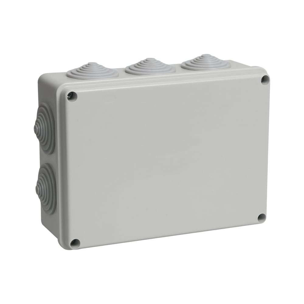 Коробка распаечная IEK открытой проводки, IP44, КМ41243, RAL7035,10 ...