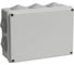 Коробка распаечная IEK открытой проводки, IP44, КМ41243, RAL7035,10 гермовводов, ИЭК UKO11-190-140-070-K41-44 1