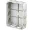 Коробка распаечная IEK открытой проводки, IP44, КМ41243, RAL7035,10 гермовводов, ИЭК UKO11-190-140-070-K41-44 4