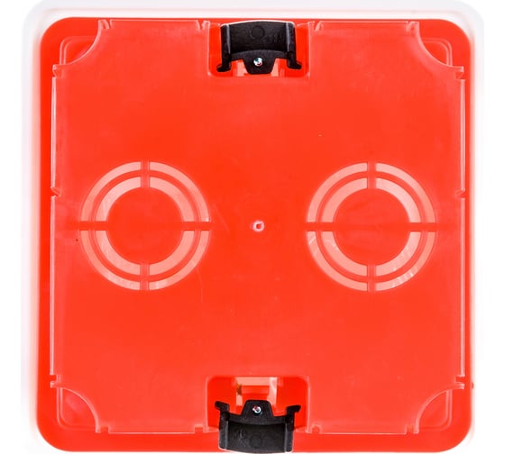 Распаечная коробка IEK 92x92x45, КМ41022, пластиковые лапки, с крышкой, ИЭК UKG11-092-092-045-P