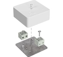 Коробка огнестойкая Промрукав для кабель-канала 40-0450-FR6.0-4 Е15-Е60 (латунь) 75x75x30 1шт. 40-0450-FR6.0-4-Е60