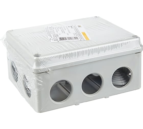 Распаечная коробка IEK, 150x110x070, IP55, КМ41242, ИЭК, белая UKO10-150-110-070-K41-55