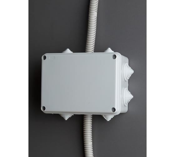 Распаечная коробка IEK, 150x110x070, IP55, КМ41242, ИЭК, белая UKO10-150-110-070-K41-55