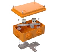 Коробка огнестойкая Промрукав для о/п 40-0340-FR2.5-4 Е15-Е60 (латунь) 120x80x50 1шт. 40-0340-FR2.5-4-Е60