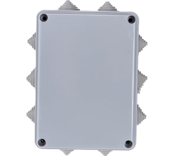 Распаечная коробка IEK открытой проводки, 150x110x70, IP44, KM41241, 10 кабель вводов,  ИЭК UKO10-150-110-070-K41-44