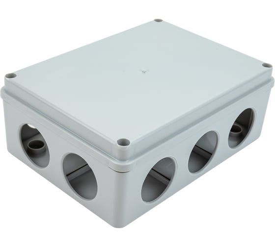 Распаечная коробка IEK, 190x140x70, IP55, КМ41244,10 гермовводов, ИЭК UKO11-190-140-070-K41-55