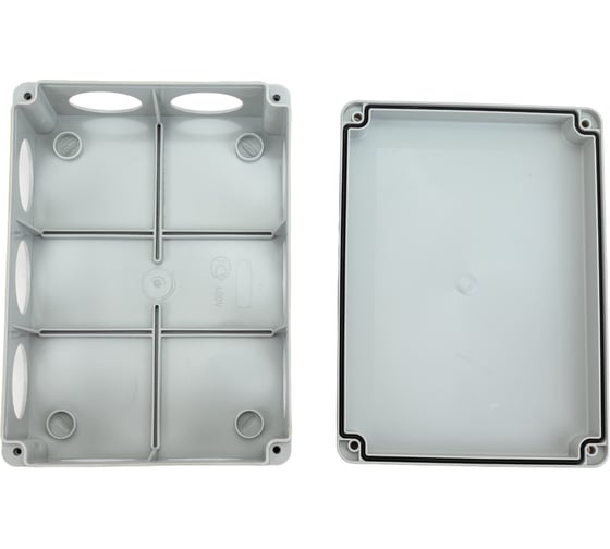 Распаечная коробка IEK, 190x140x70, IP55, КМ41244,10 гермовводов, ИЭК UKO11-190-140-070-K41-55