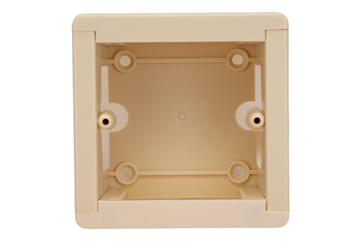 Коробка IEK, универсальная, КМКУ 88x88x44 мм, ЭЛЕКОР, слоновая кость ...