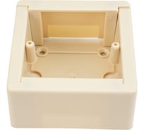 Коробка IEK, универсальная, КМКУ 88x88x44 мм, ЭЛЕКОР, слоновая кость, CKK10D-U-1-K32