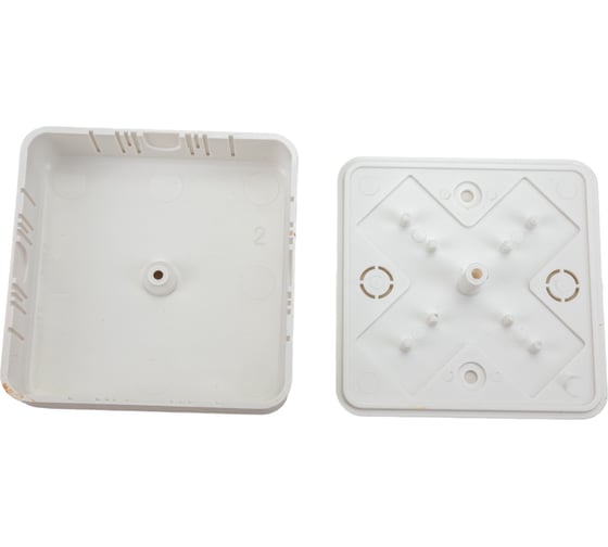 Коробка IEK, распаечная, ОП 75x75x20 мм, IP20, КМ41212-01, ИЭК, UKO10-075-075-020-K01