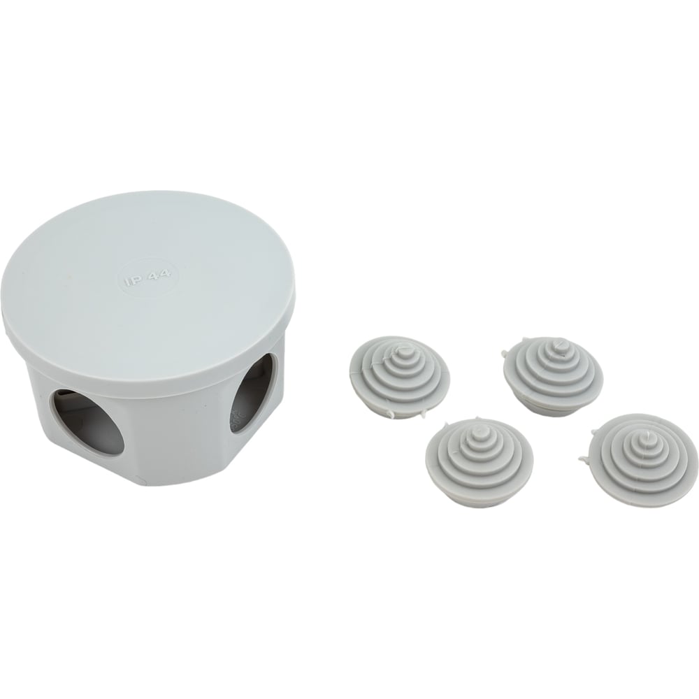 Распределительная коробка IEK, ОП 75x40 мм, IP44, KM41237, 4 кабельных ...